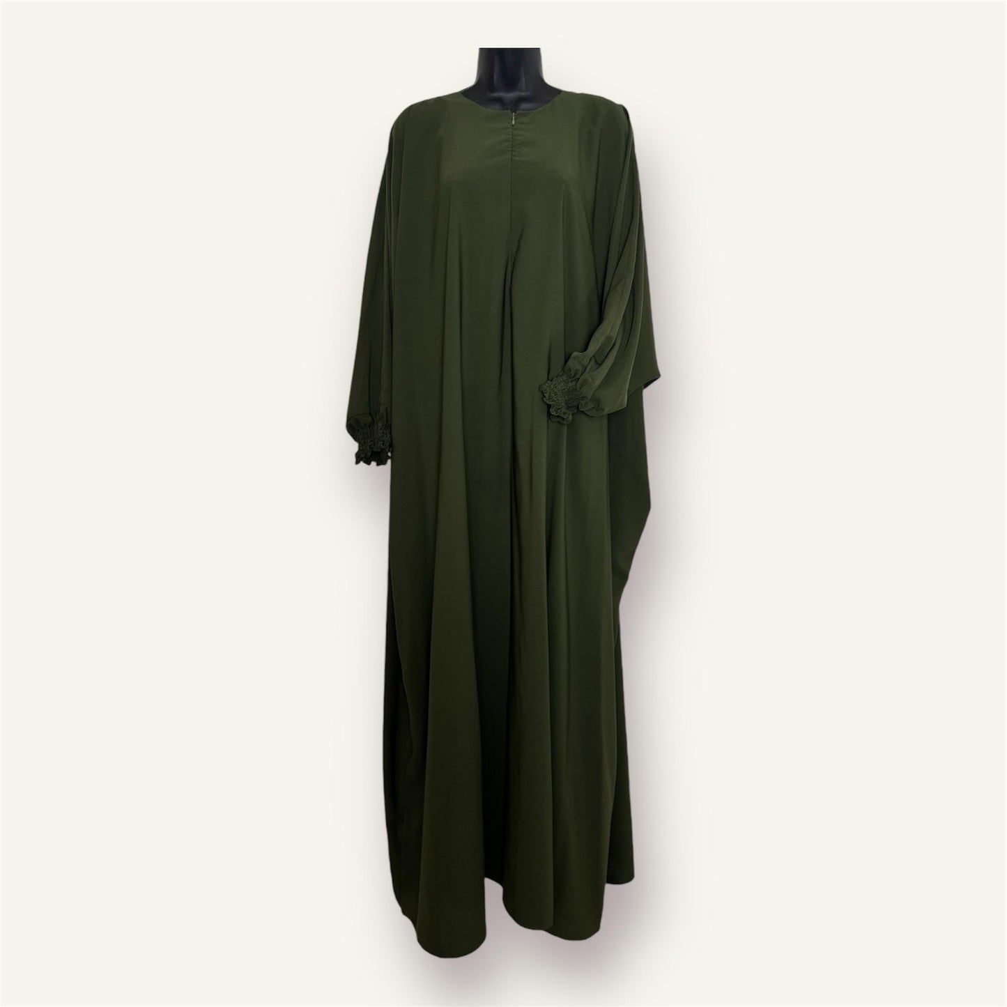 Affordable Abaya with Elastic Cuff Sleeves Loose Modest, Sunnah Dress, Saudi design, Dubai