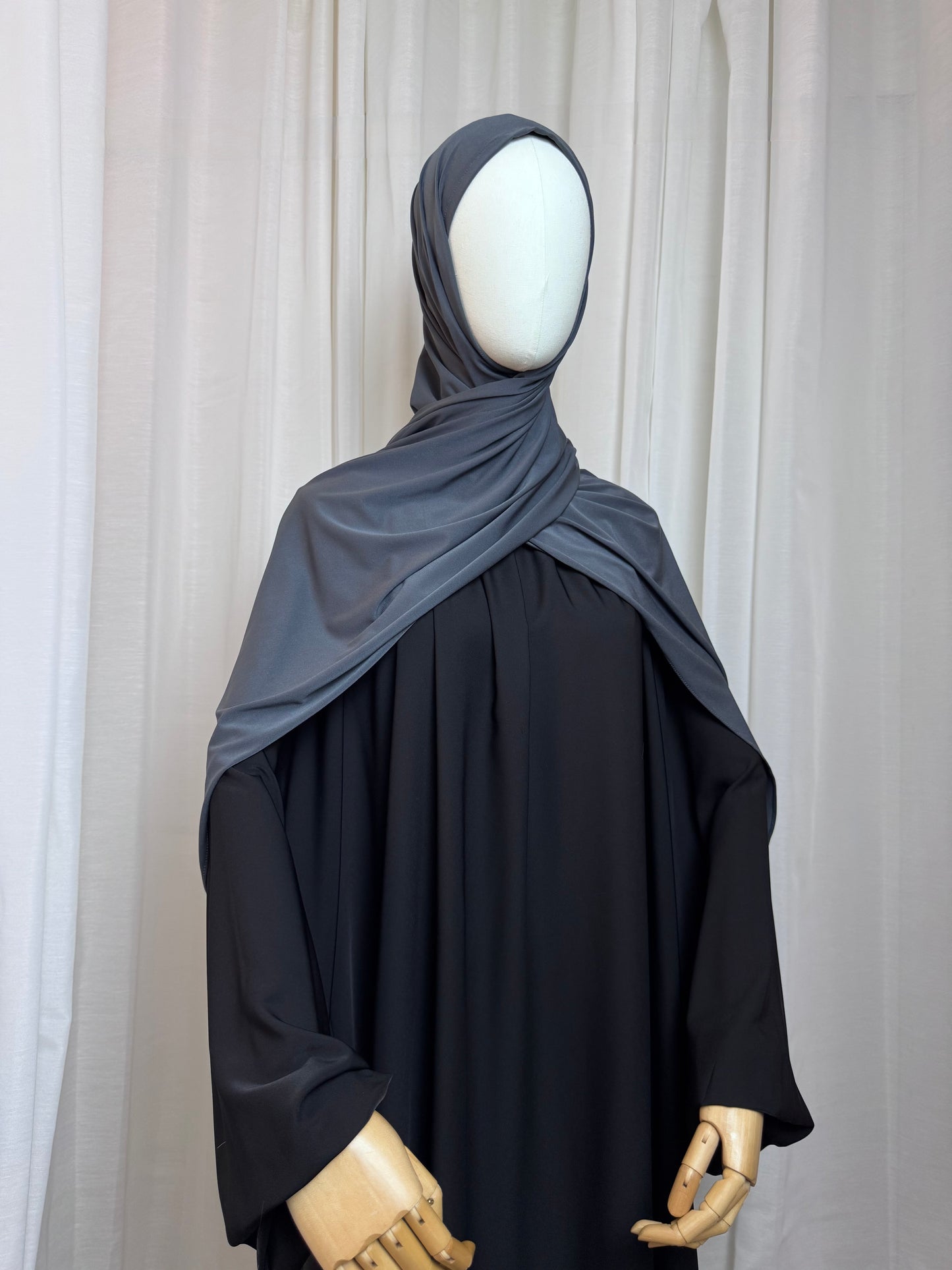 Instant Jersey Wrap Hijab - Dark Gray