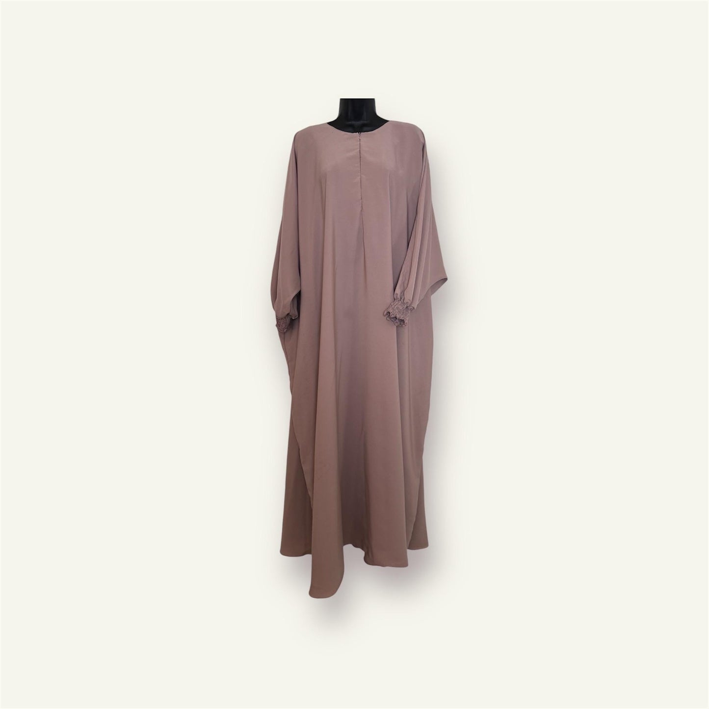 Affordable Abaya with Elastic Cuff Sleeves Loose Modest, Sunnah Dress, Saudi design, Dubai