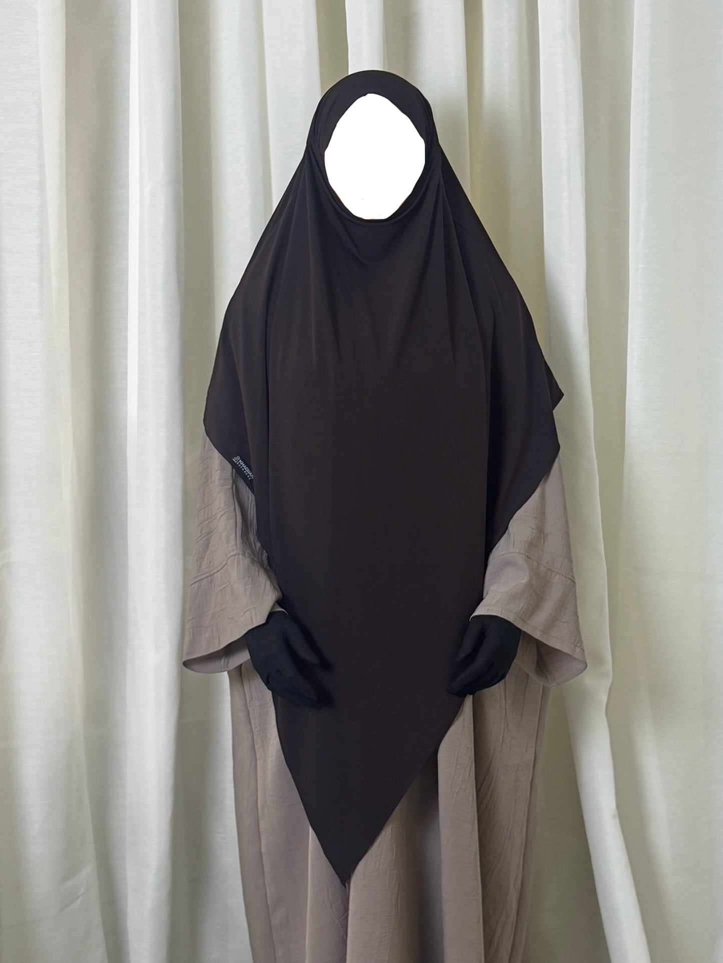 Jersey Khimar - Dark Brown