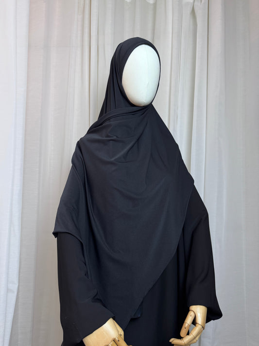 Instant Jersey Wrap Hijab - Black