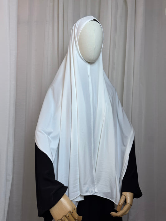 Instant Jersey Wrap Hijab - White