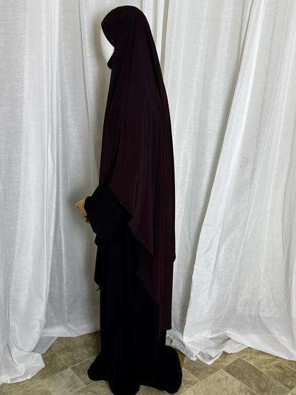 Large Jersey Khimar - Brown