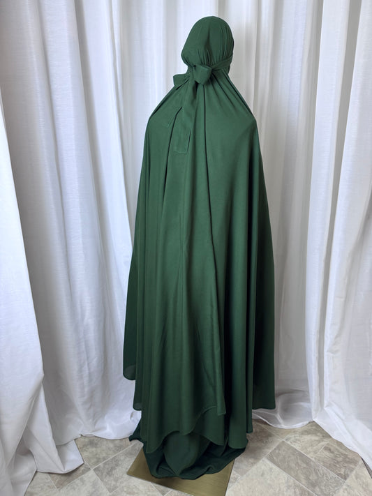 Plain Rayon Prayer Set - Army Green