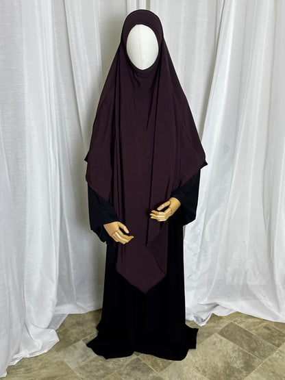 Large Jersey Khimar - Brown