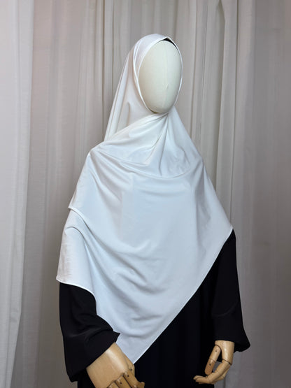 Instant Jersey Wrap Hijab - White