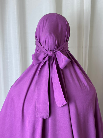 Plain Rayon Prayer Set - Fuschia