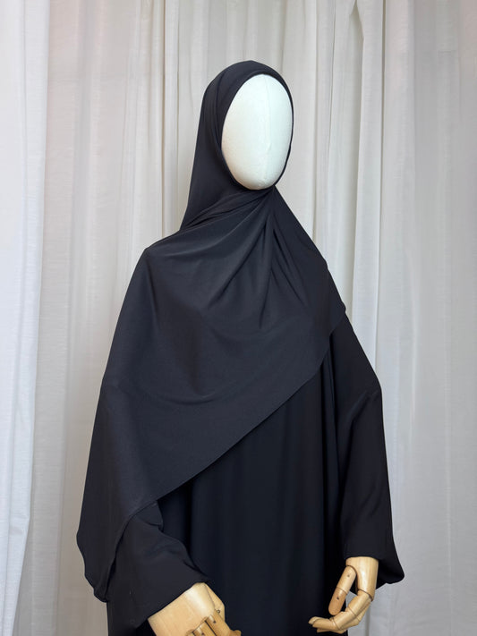 Instant Jersey Wrap Hijab - Black