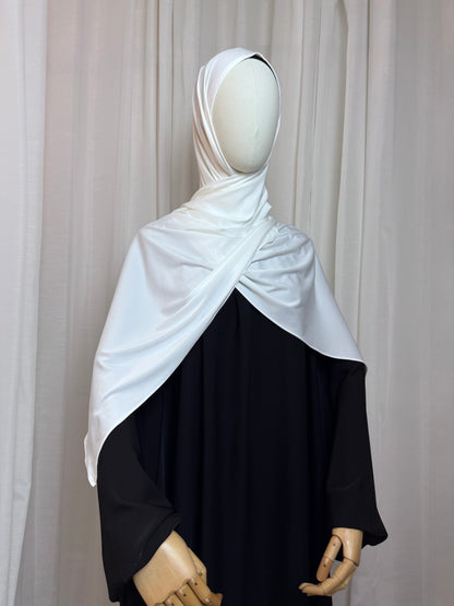 Instant Jersey Wrap Hijab - White