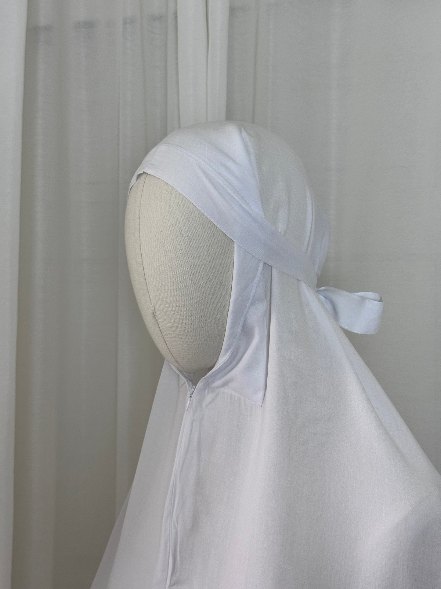 Plain Rayon Prayer Set - White