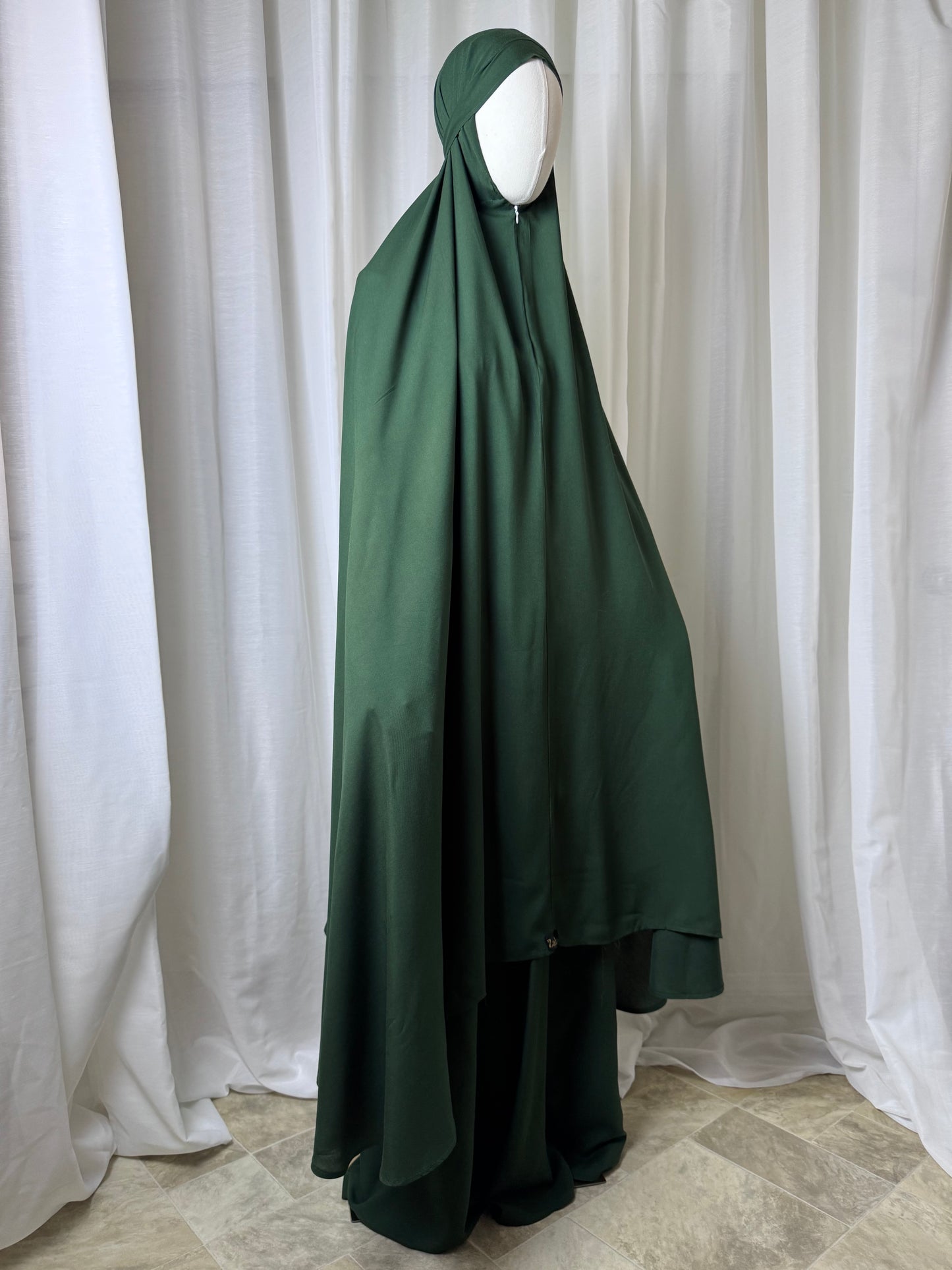 Plain Rayon Prayer Set - Army Green