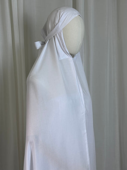 Plain Rayon Prayer Set - White