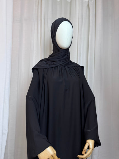 Instant Jersey Wrap Hijab - Black