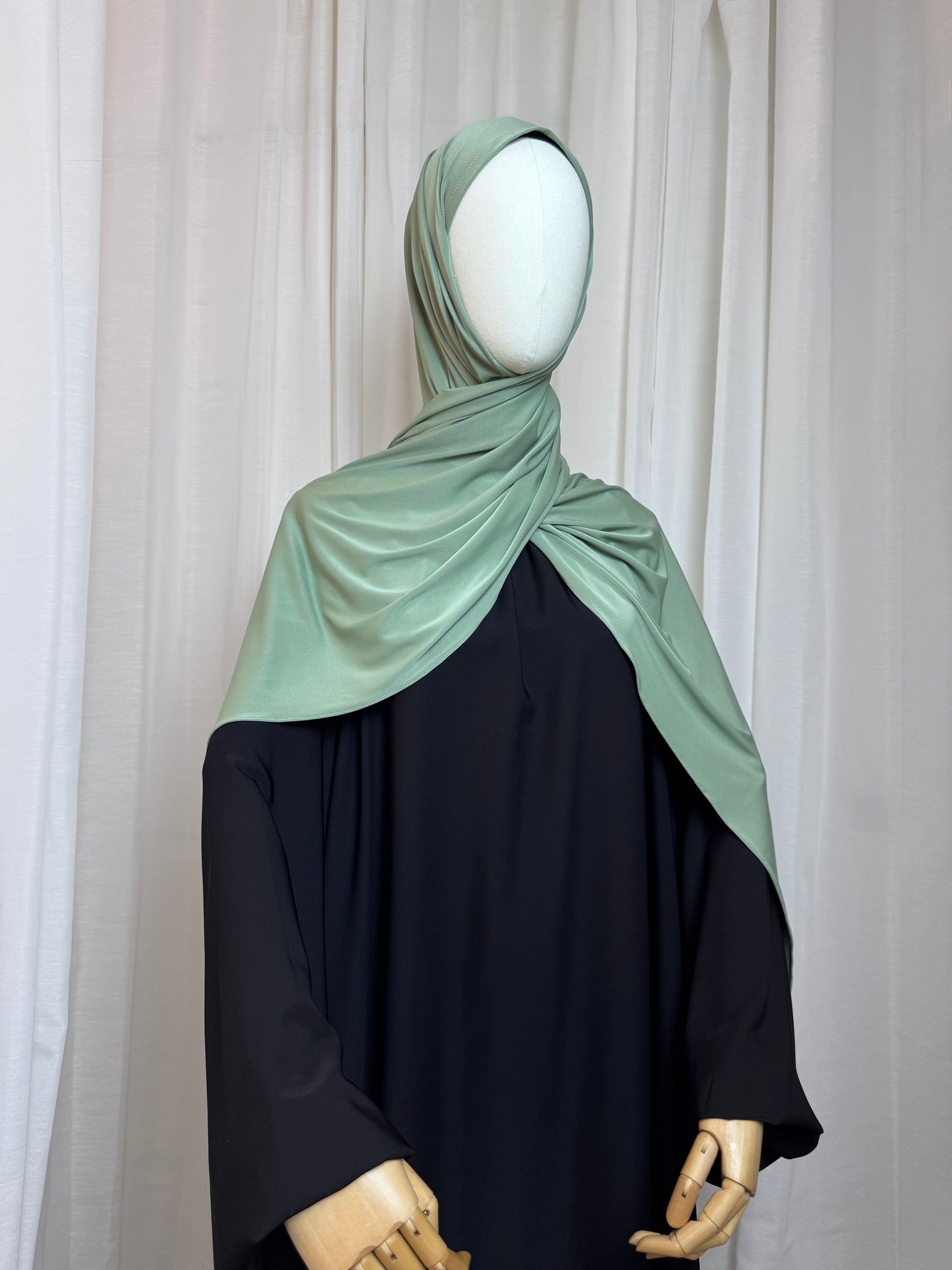Instant Jersey Wrap Hijab - Sage Green