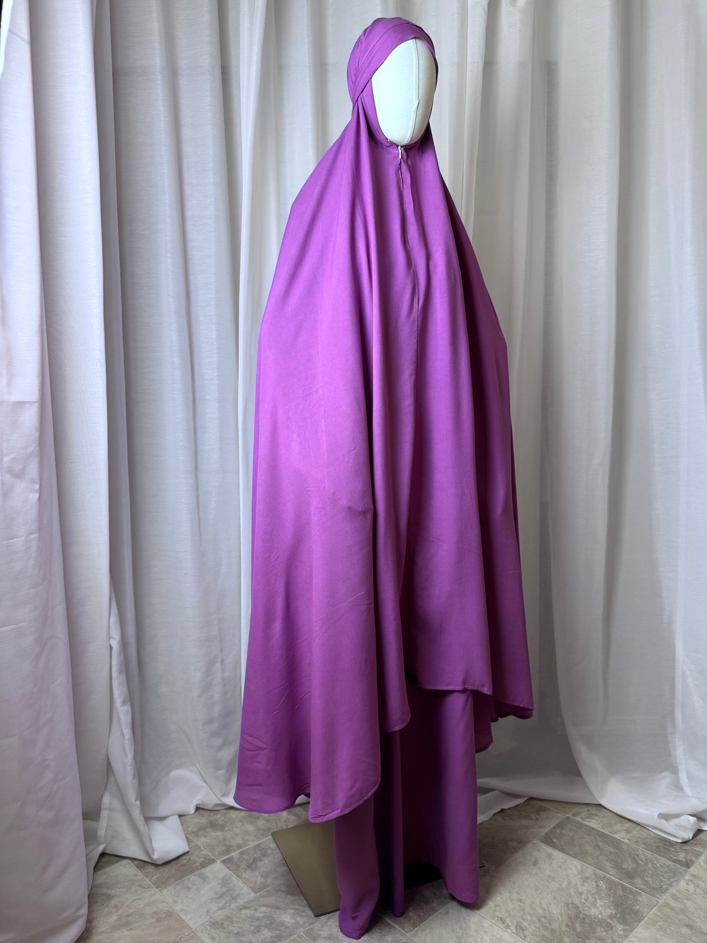 Plain Rayon Prayer Set - Fuschia