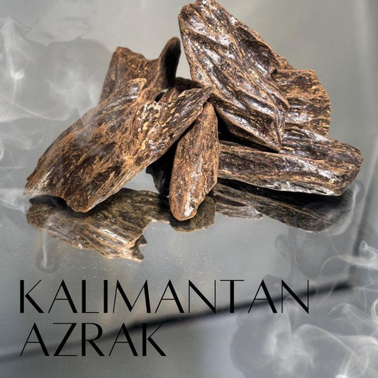 kalimantan out azrak, agardwood, imported oud indonesian, bakhoor, incense